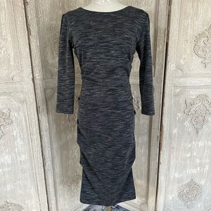 Nicole Miller Artelier Dress - Christine Ponte Ruched Sheath - Size M